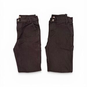 Dickies Boys Dark Gray Straight-Leg Pants